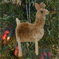 Llama Bristle Brush Ornament