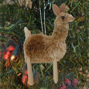 Llama Bristle Brush Ornament