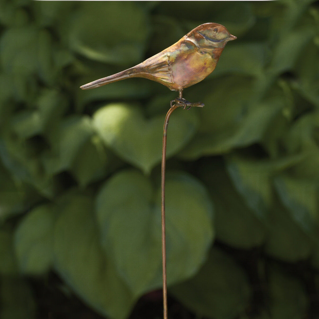 Songbird Flamed Ornament Garden Stake