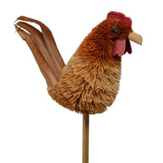 Buri Bristle Rooster Plant Stake