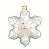 Snowflake Glass Christmas Ornament