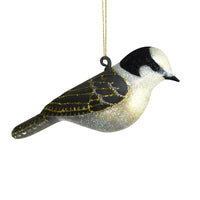 Gray Jay Glass Bird Ornament