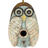 Blue Owl Wooden Birdhouse