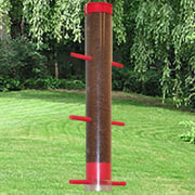 Finches Favorite Tube Bird Feeder Red 12 inch