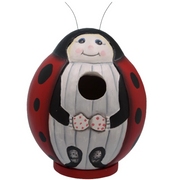 Ladybug Gord-O Wooden Birdhouse