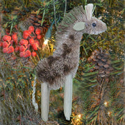 Giraffe Bristle Brush Ornament