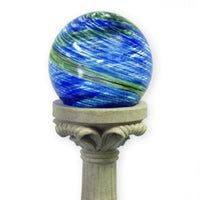Blue Swirl Illuminarie Gazing Globe 10 inch