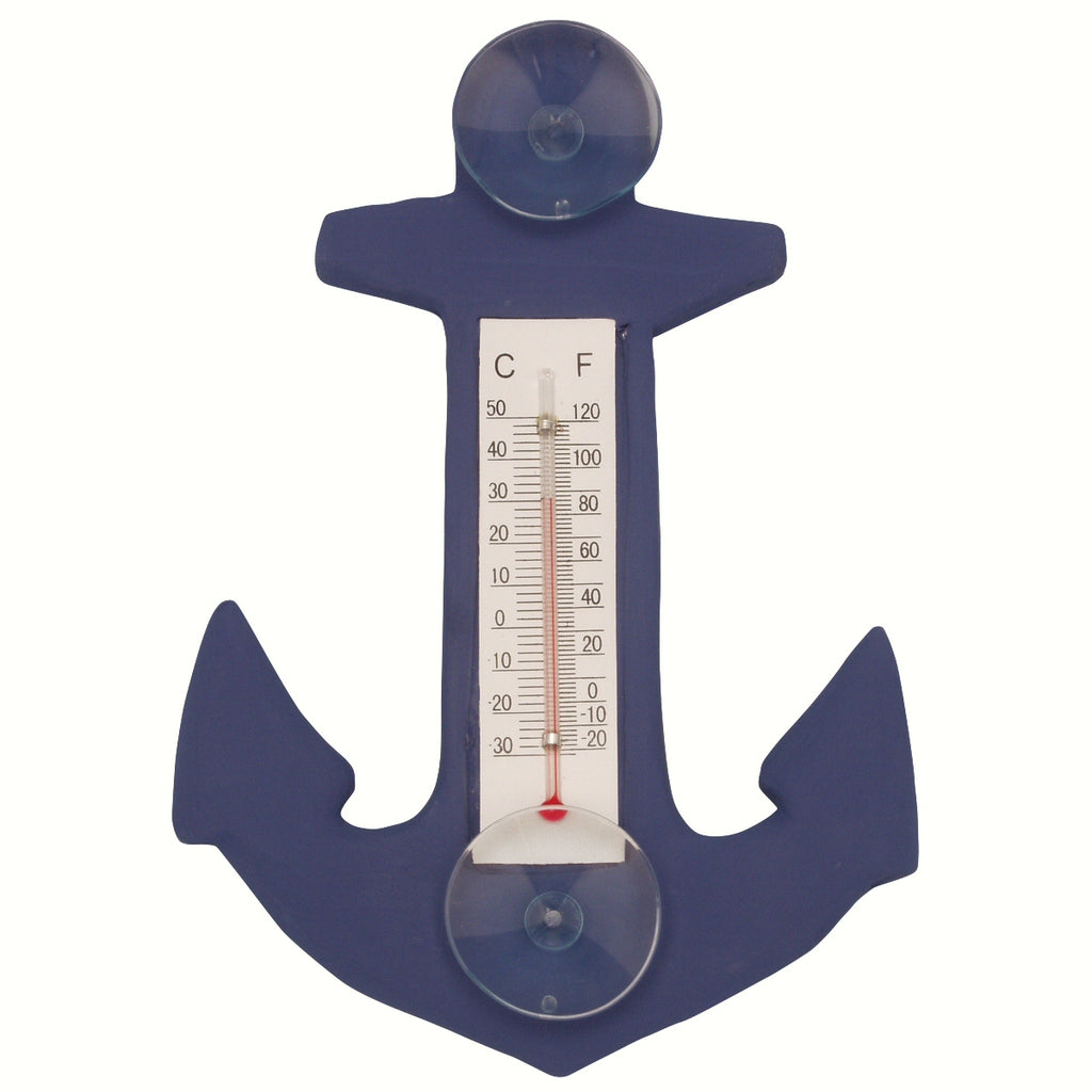 Blue Anchor Window Thermometer Small