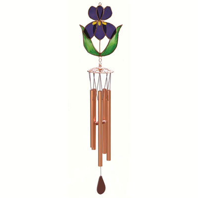 Iris Stained Glass Wind Chime 20