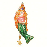 Lorelei Mermaid Glass Ornament