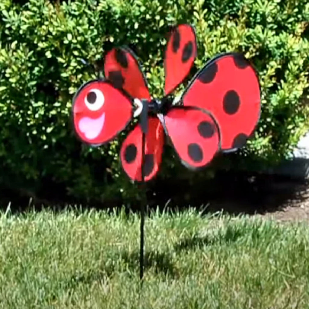 Ladybug Baby Staked Wind Spinner
