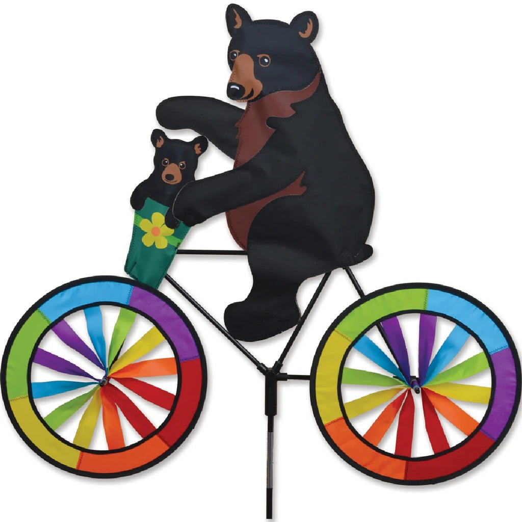 Black Bear Bicycle Wind Spinner 30 inch
