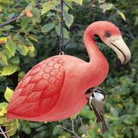 Pink Flamingo Wooden Birdhouse