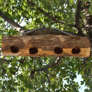 Cedar Suet Upside Down Log Feeder 4 Plug