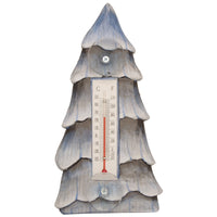 Snowy Tree Window Thermometer Small