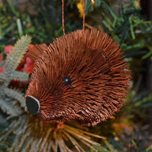 Bear Bauble Bristle Brush Ornament