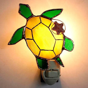 Sea Turtle Stained Glass Night Light