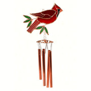 Cardinal Stained Glass Wind Chime - Momma's Home Store