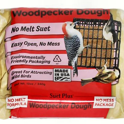 Suet Plus No-Melt Woodpecker Dough 12 oz - 3 pk