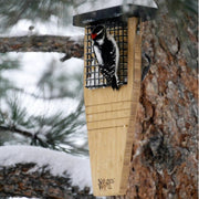 Tail Prop Cedar Suet Bird Feeder