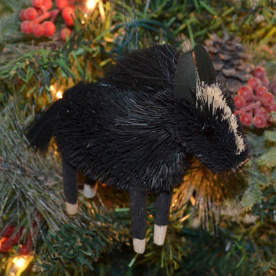 Horse Black Bristle Brush Ornament