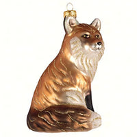 Red Fox Friend Glass Ornament