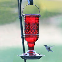 Red Jewel Hummingbird Feeder