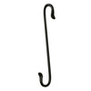 Forged Double J Hook Black 8 inch