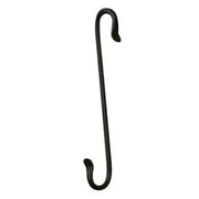 Forged Double J Hook Black 8 inch