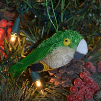 Parakeet Bristle Brush Ornament
