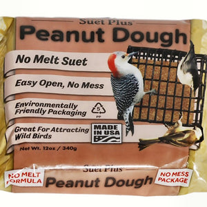 Suet Plus No-Melt Peanut Dough 12 oz - 3 pk