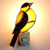 Goldfinch Stained Glass Night Light