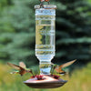 Antique Clear Glass Hummingbird Feeder
