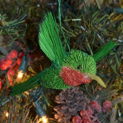 Hummingbird Bristle Brush Ornament