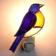 Bluebird Stained Glass Night Light