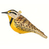 Meadowlark Glass Bird Ornament