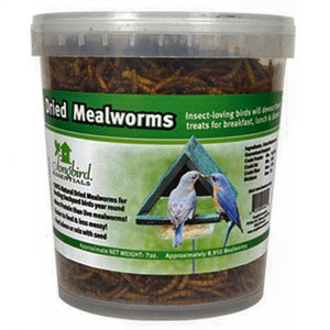 Dried Mealworms Bird Food Tub