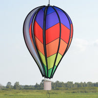 Chevron Rainbow Hot Air Balloon Spinner 18 inch