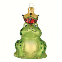 The Frog Prince Glass Ornament