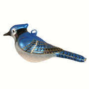 Blue Jay Glass Ornament