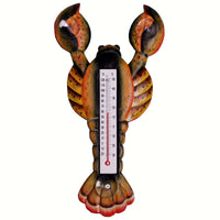 Brown Lobster Window Thermometer Small