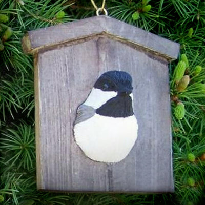 Chickadee House Tree Ornament
