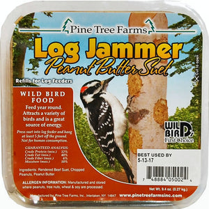 Log Jammer Peanut Butter Suet Plugs 9.4 oz - 3 pks