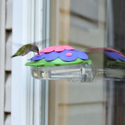 So Real Purple Window Hummingbird Feeder