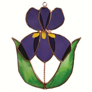 Iris Stained Glass Suncatcher