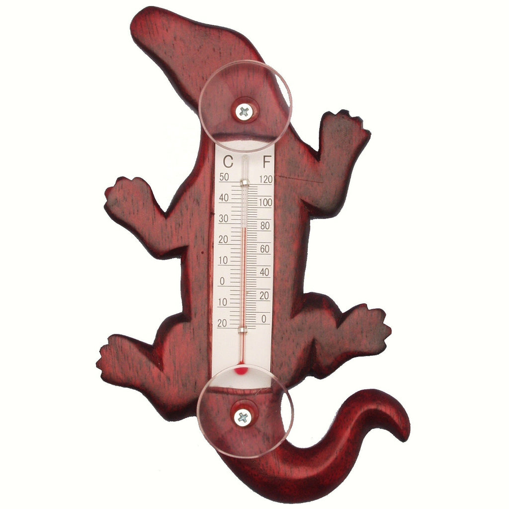 Stained Alligator Window Thermometer Small - Momma's Home Store