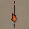5 String Bass Guitar Wall Hook Orange