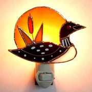 Loon Stained Glass Night Light