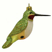 Hummingbird Glass Bird Ornament