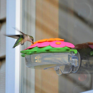 So Real Honeysuckle Window Hummingbird Feeder
